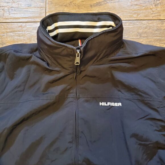 Tommy Hilfiger Men's Performance Hooded Jacket Size Large Black - Picture 4 of 12